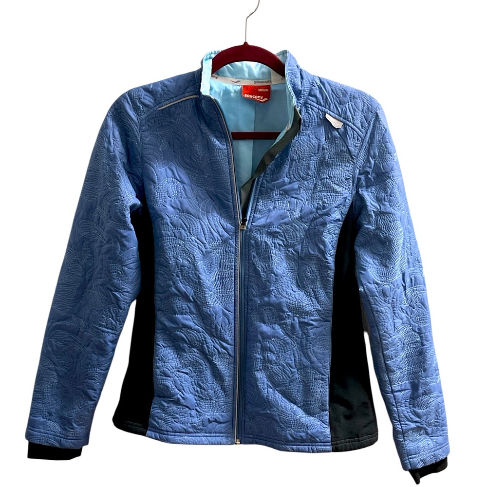 Saucony Quilted Insulated Running Jacket - Women’s Medium - Blue - GUC
